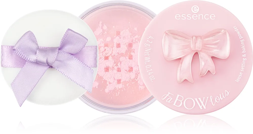 essence FaBOWlous Mattifierande transparent puder Skugga 01 Bow, Set, Go! 4.2 g
