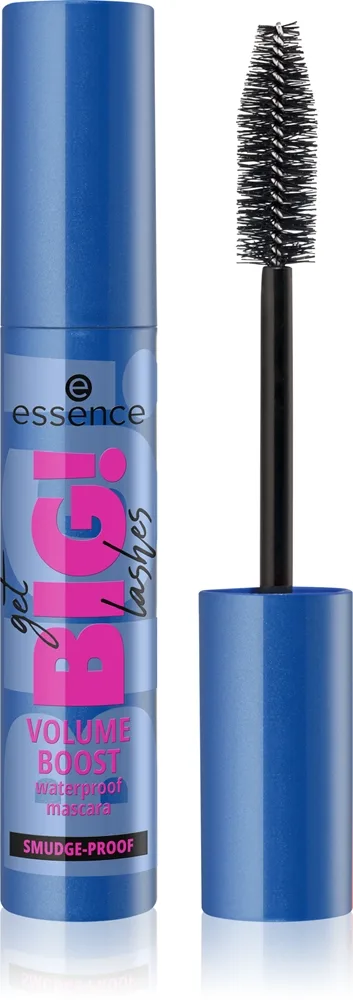essence Get BIG! Lashes Vattentät maskara för ökad volym Skugga 01 Black 12 ml