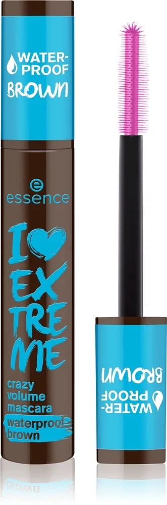 essence I Love Extreme Crazy Volume Mascara Waterproof 01Cozy Brown - 12 ml