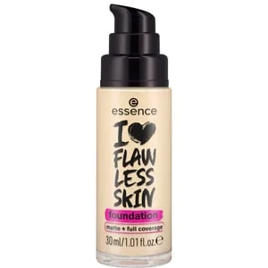 essence I LOVE FLAWLESS SKIN matt + full coverage Flytande foundation