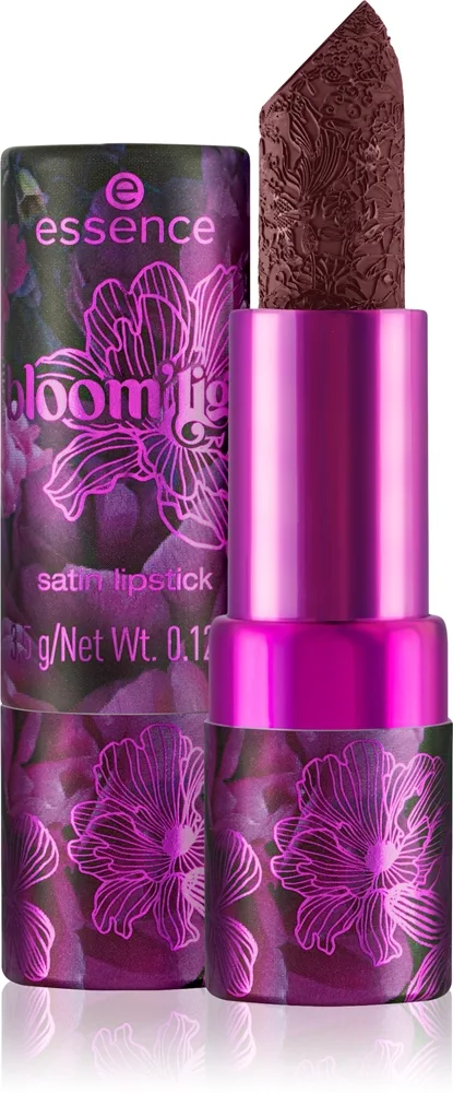 essence in the bloom'light satiininen huulipuna sävy 01 Kisses At Midnight 3.5 g
