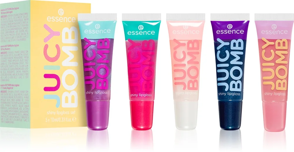essence JUICY BOMB shiny lipgloss set Lip Kits