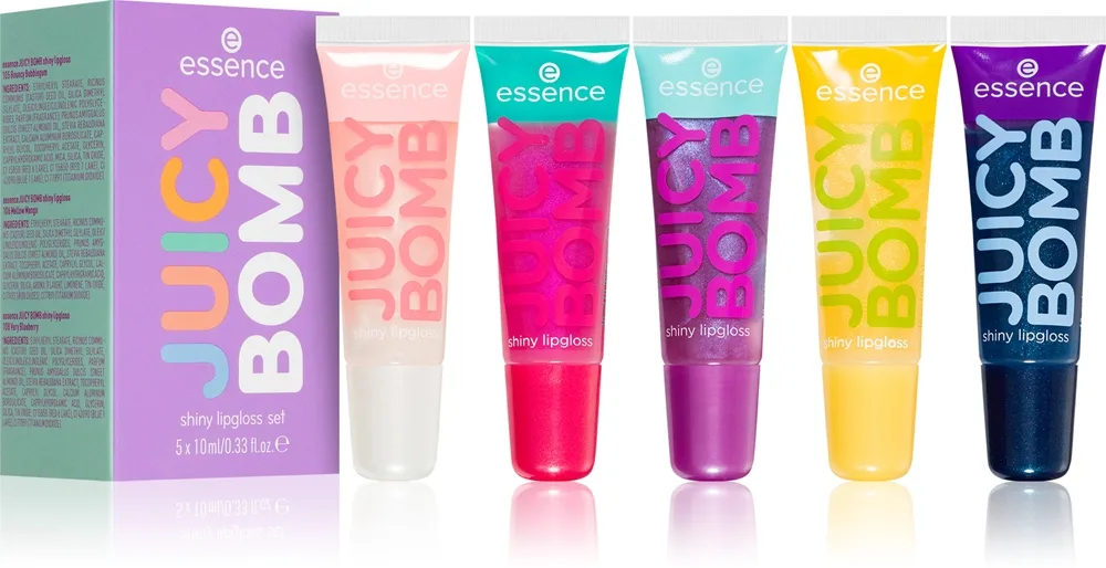 essence Juicy Bomb Presentförpackning för läppar Sweet & Glossy!