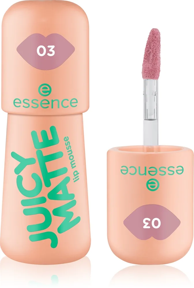 essence JUICY MATTE Mousse-Lippenstift mit Matt-Effekt Farbton 03 Nude Pink 2.7 ml