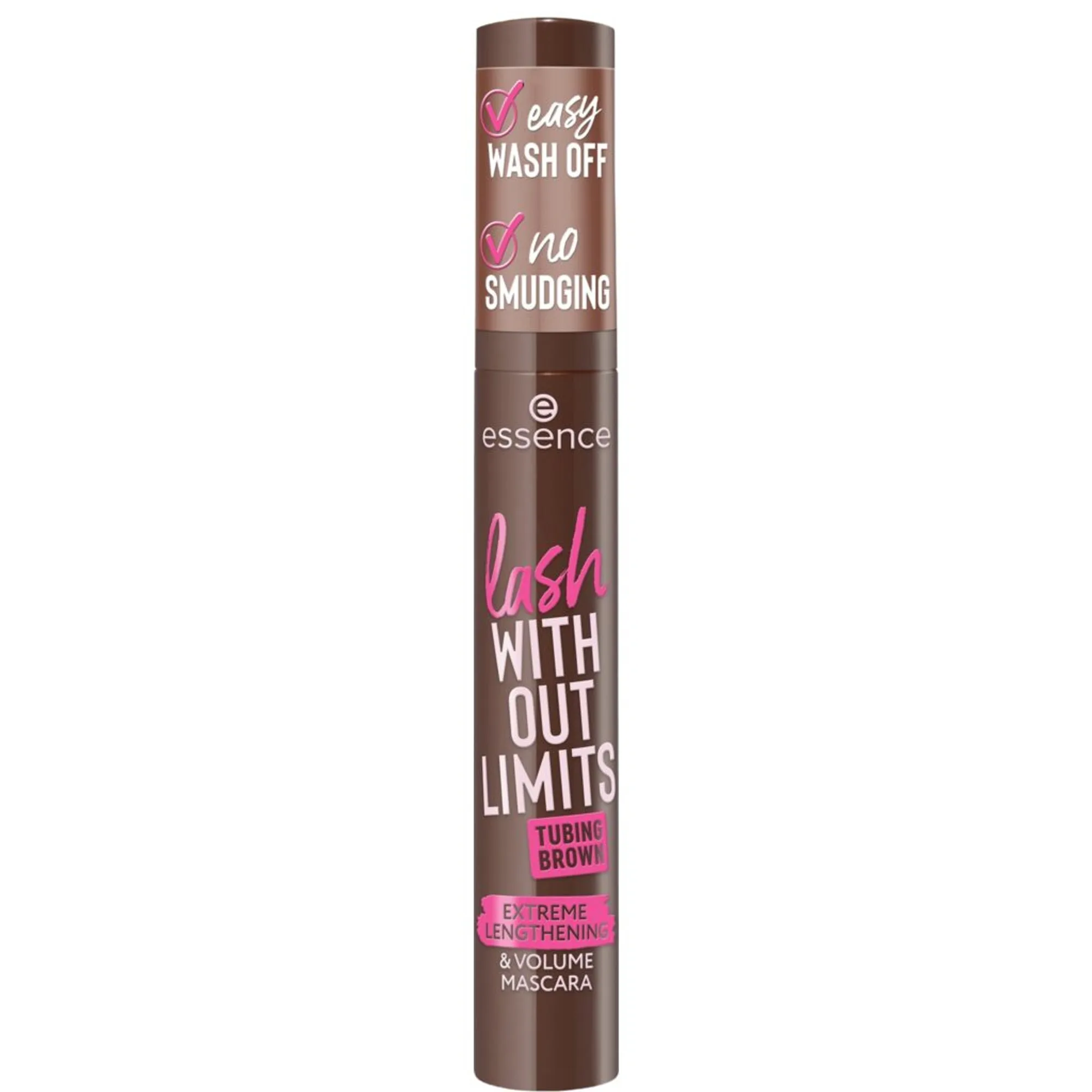 essence lash WITHOUT LIMITS TUBING Volymgivande och förlängande maskara Skugga 05 Faux Real 13 ml