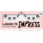 essence LASHES TO IMPRESS Lösögonfransar med lim 8 st.