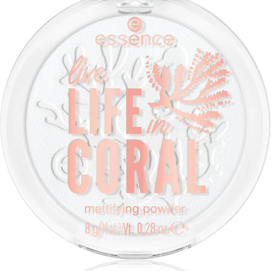 essence LIFE in CORAL Mattifierande pulver Skugga 01 Smilin' From Shore To Reef 8 g