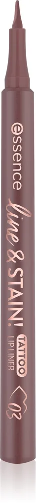 essence line & STAIN! TATTOO Lippenkonturenstift für einen langanhaltenden Effekt Farbton 03 Make A Mauve 1.1 ml