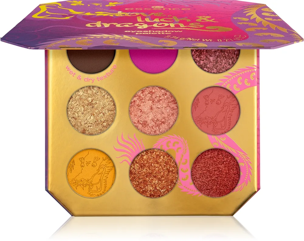 essence love, luck & dragons Palett för ögonskugga 7,74 g
