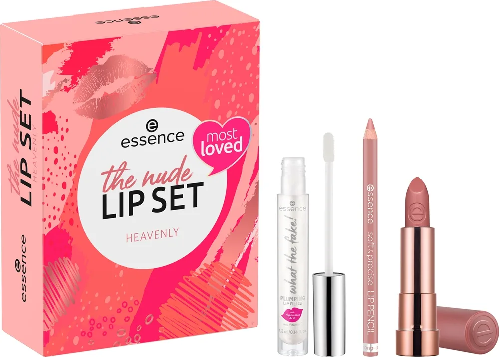 essence The Nude Lip Set Presentförpackning för läppar Romantic