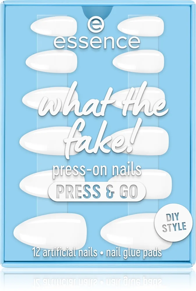 essence what the fake! press-on nails PRESS & GO DIY Style Tekokynnet
