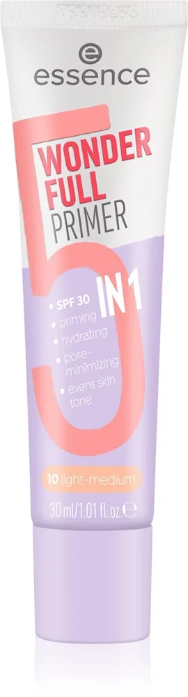 essence WONDER FULL Farvet primer 5-i-1 Skygge 10 Light Medium 30 ml