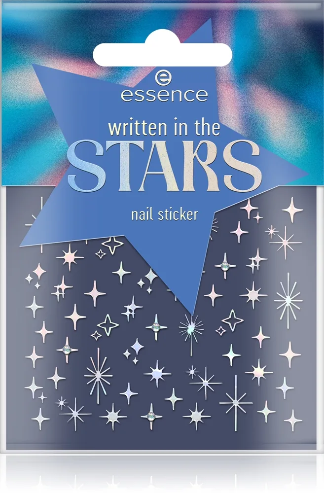 essence written in the STARS nail sticker Kynsitarrat