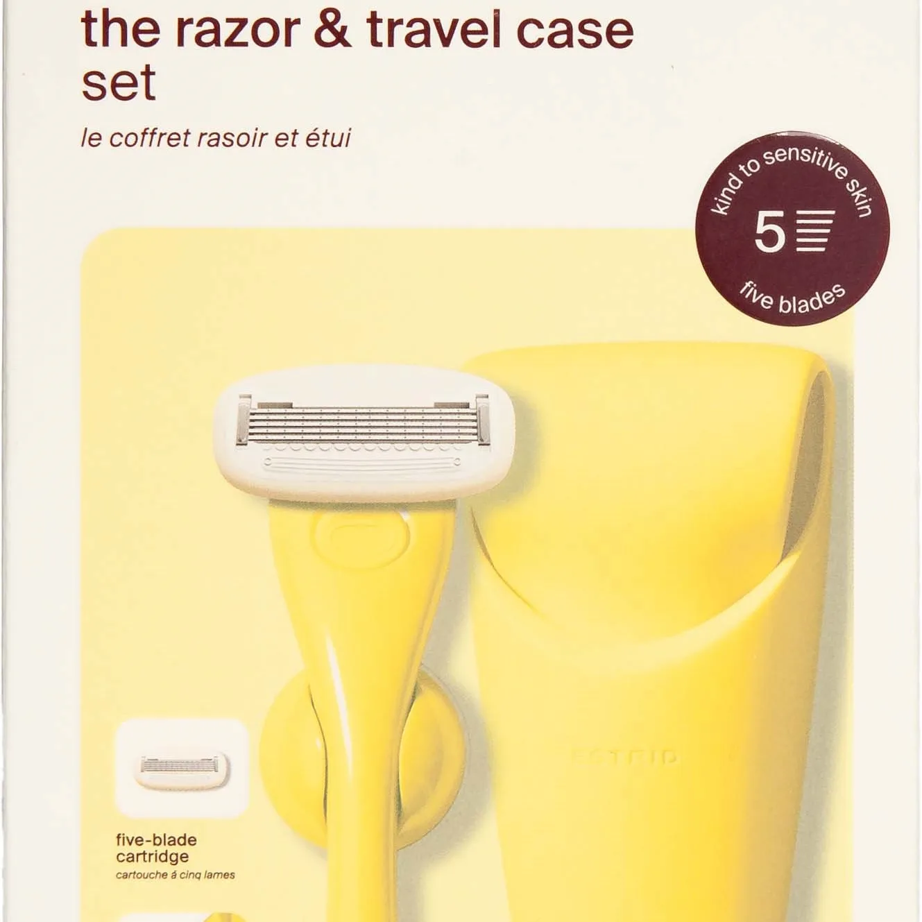 Estrid Razor & Case Set Butter