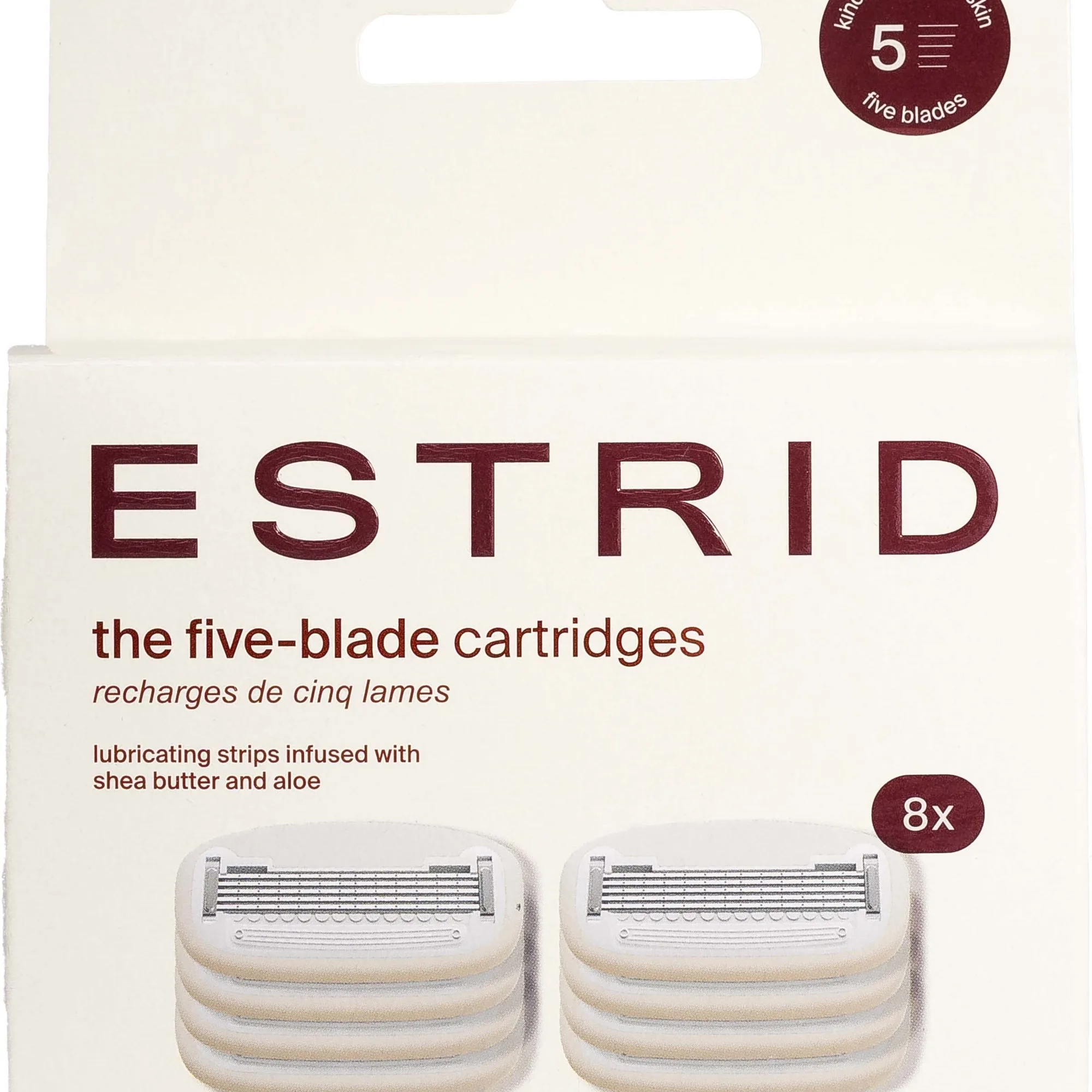 Estrid Five-Blade Cartridges XL 8-pack