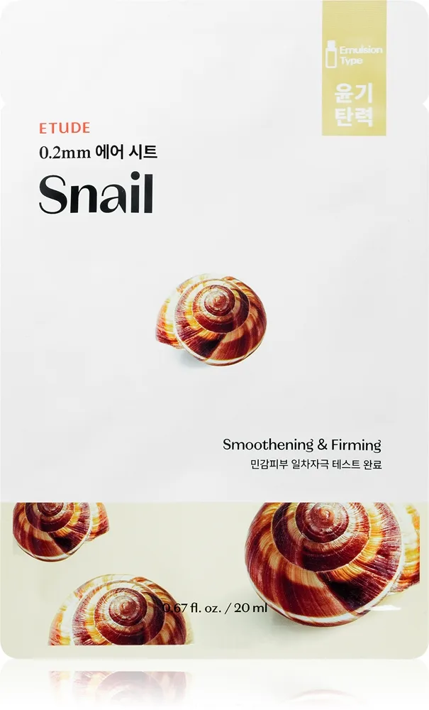 ETUDE 0.2 Therapy Air Mask Snail Mjukgörande arkmask med snigelextrakt 20 ml