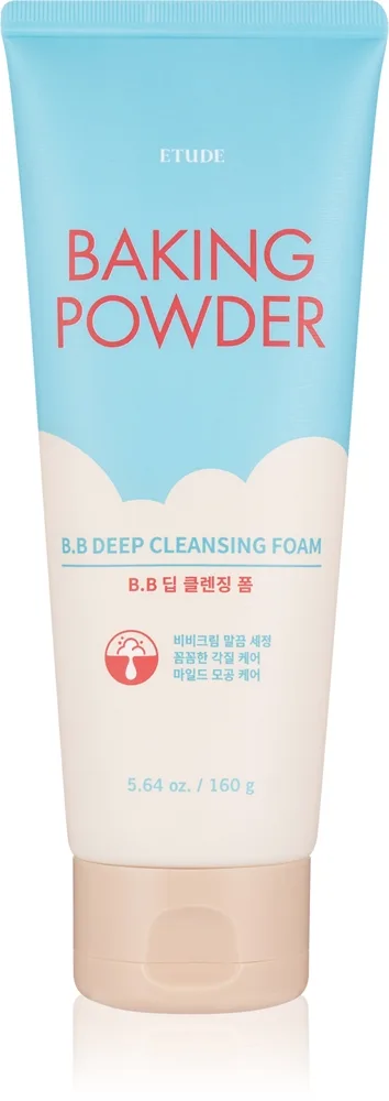 ETUDE Baking Powder Cremet dybderensende skum med exfolierende effekt 160 g