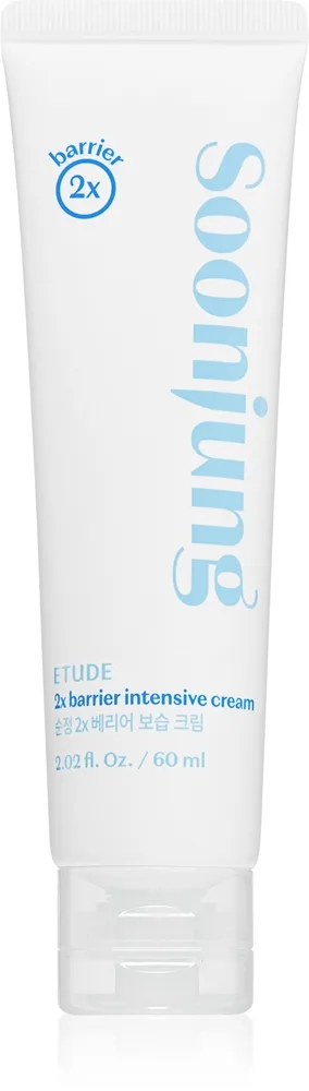 ETUDE SoonJung 2x Barrier Intensive Cream Intensiv blødgørende creme Genoprettende hudbarriere 60 ml