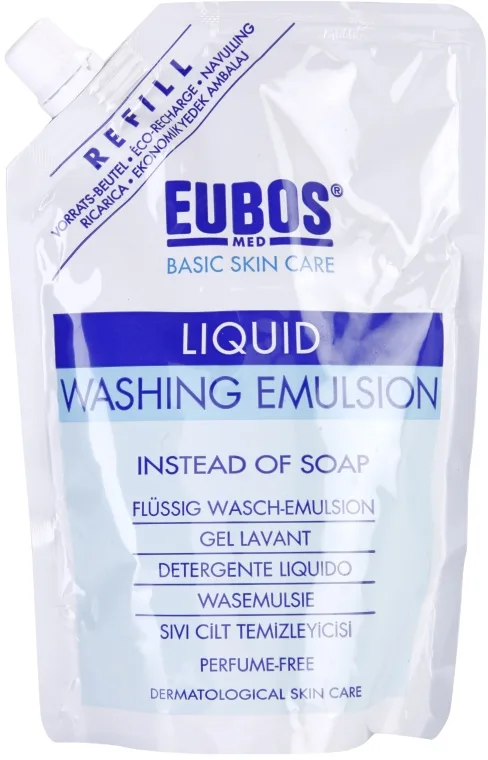 Eubos Basic Skin Care Blue Doft-fri rengöringslotion Påfyllning 400 ml