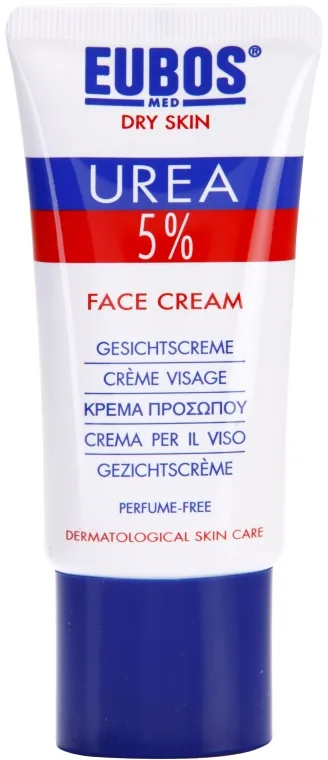 Eubos Dry Skin Urea 5% Intensivt återfuktande kräm för ansikte 50 ml