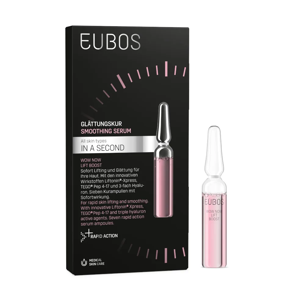 EUBOS IN A SECOND WOW NOW LIFT BOOST GLÄTTUNGSKUR 7X2 ml Ampullen
