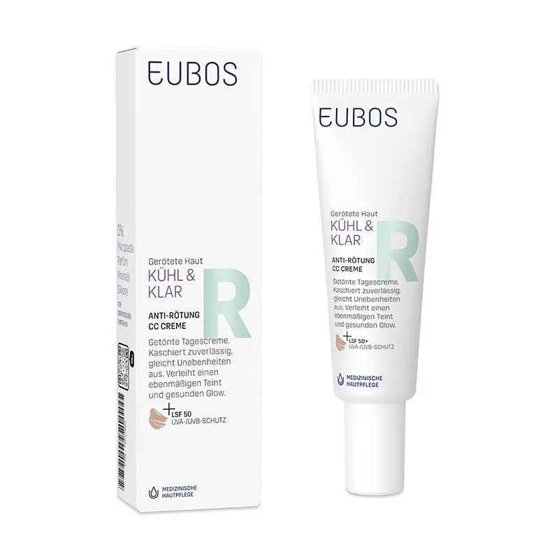EUBOS KÜHL & KLAR Anti-Rötung CC Creme LSF50 30 ml Creme