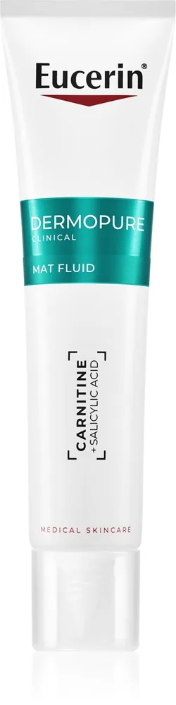 Eucerin DermoPure Clinical Mat Fluid Mattifierande vätska Mot ojämnheter på aknebenägen hy 40 ml
