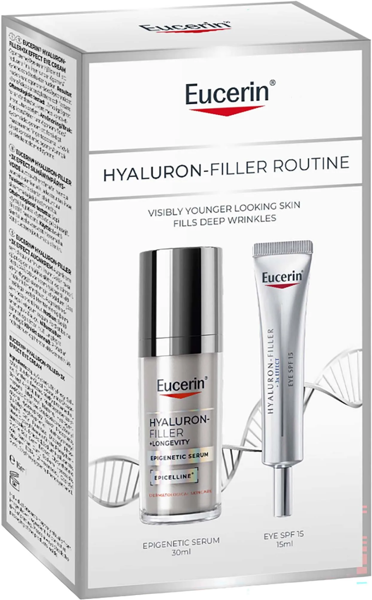 Eucerin Hyaluron-Filler +Elastictiy Serum + Eye Creme Gift Set 45 ml
