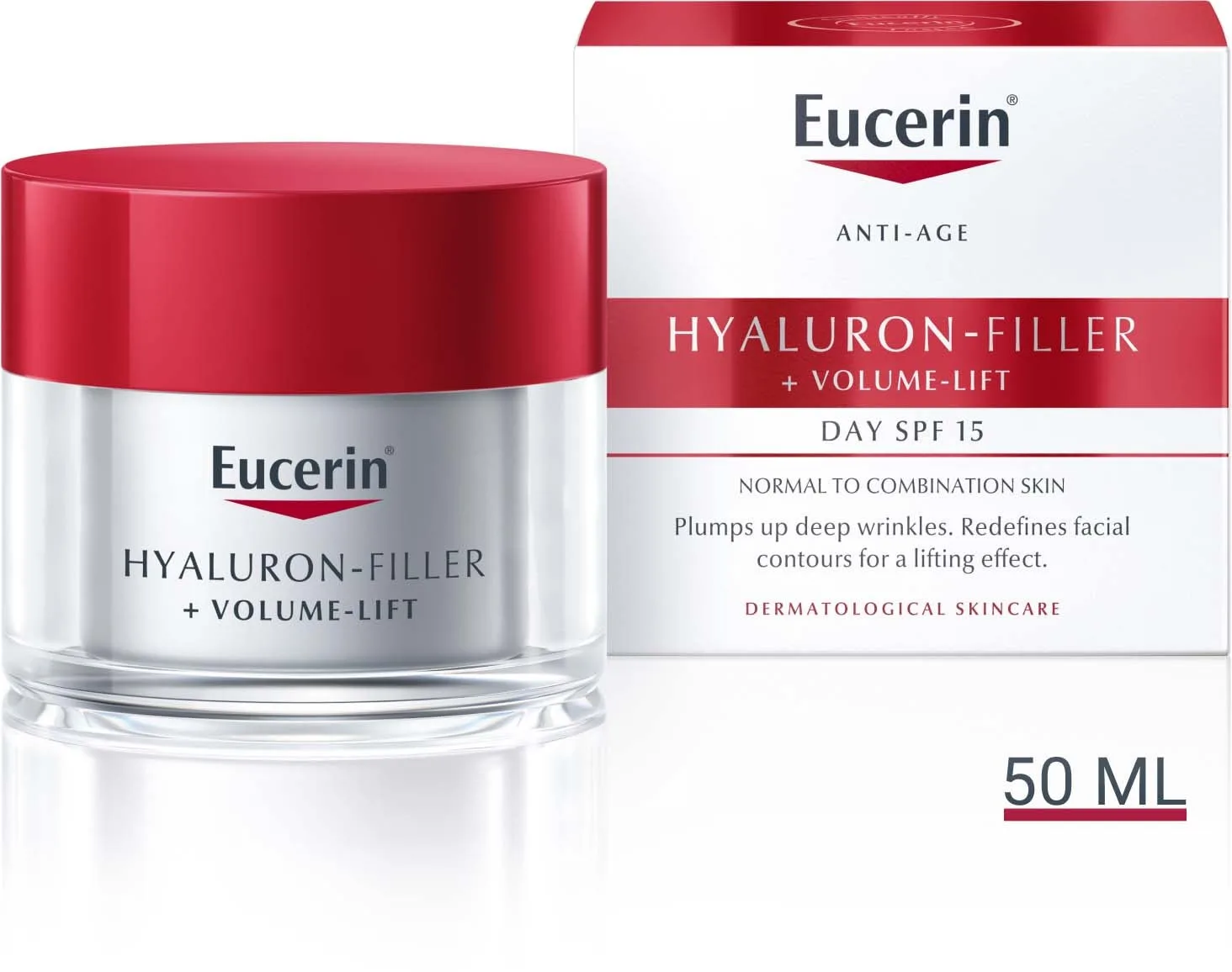 Eucerin Hyaluron-Filler + Volume-Lift Day Cream Normal Skin SPF16 50 ml