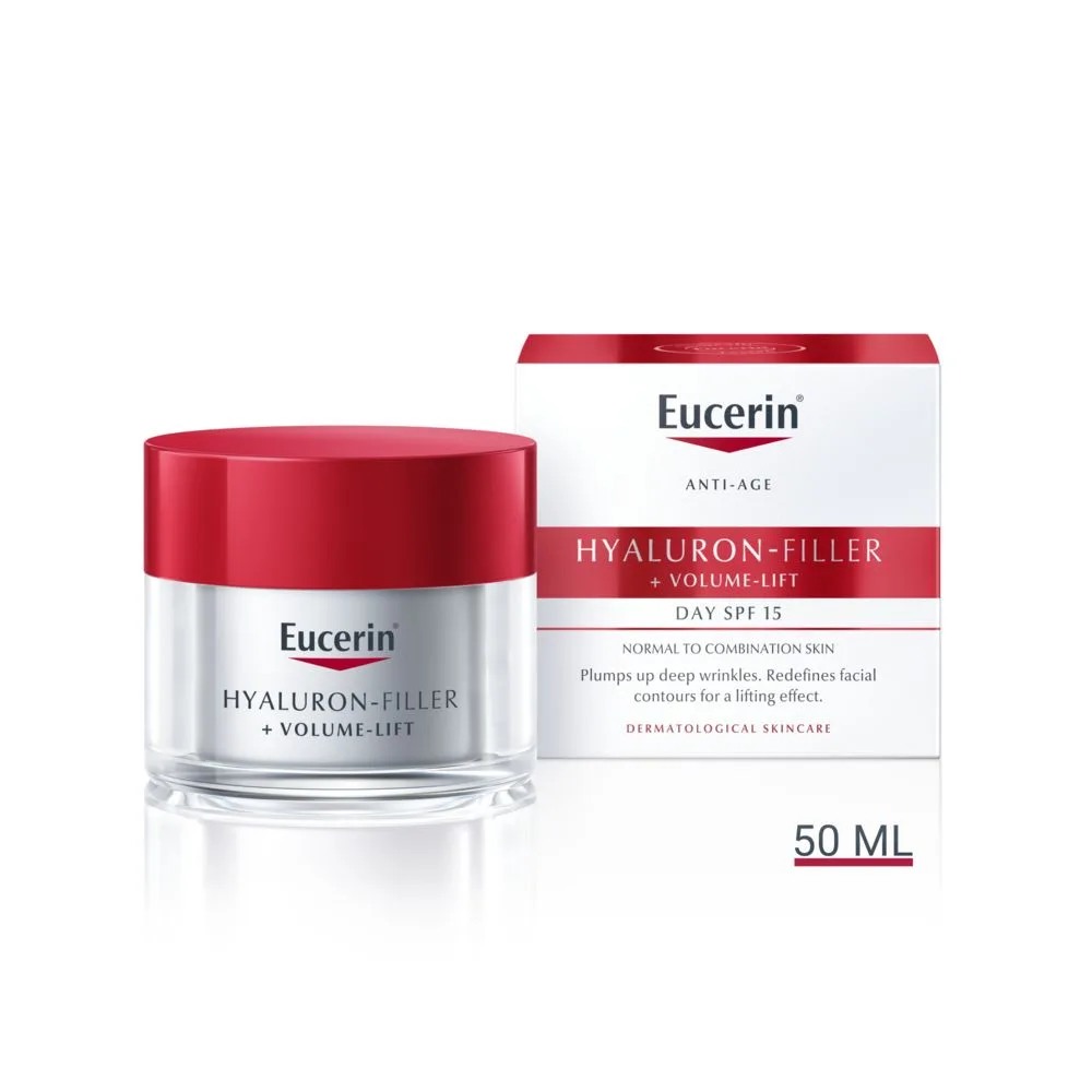 Eucerin hyaluron-filler + volume-lift day cream normal to combination Skin spf15 50 ml