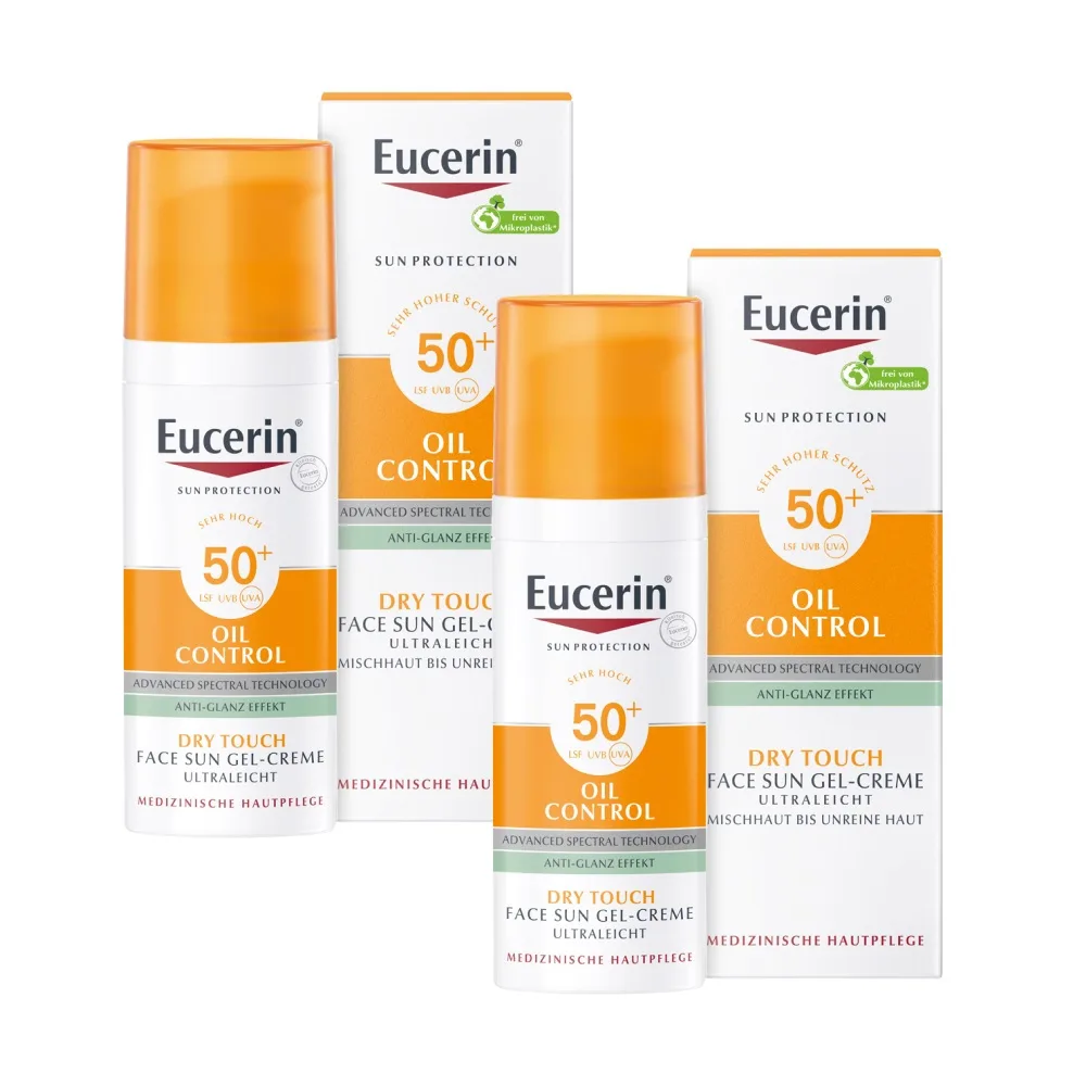 EUCERIN Oil Control Face Sun Gel-Creme 50+  2X50 ml Creme