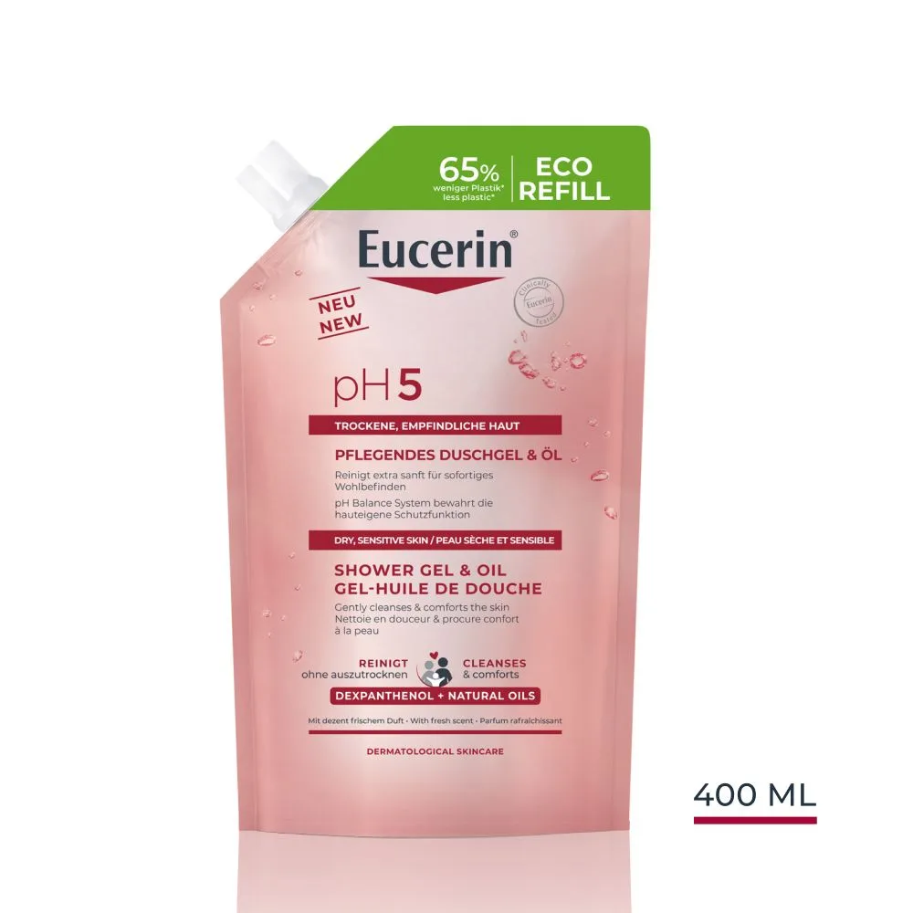 Eucerin ph5 shower gel & oil refill 400 ml