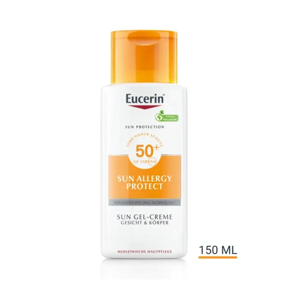 Eucerin Sun Allergy Protect Solskyddsmedel gel-kräm för solallergier SPF 50 150 ml