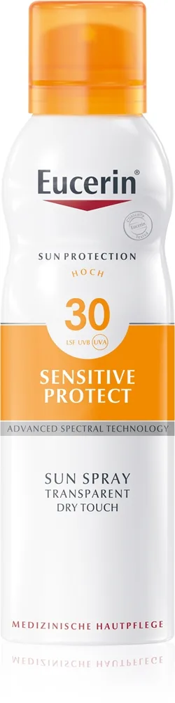 Eucerin Sun Sensitive Protect Transparent solskydds-mist SPF 30 200 ml