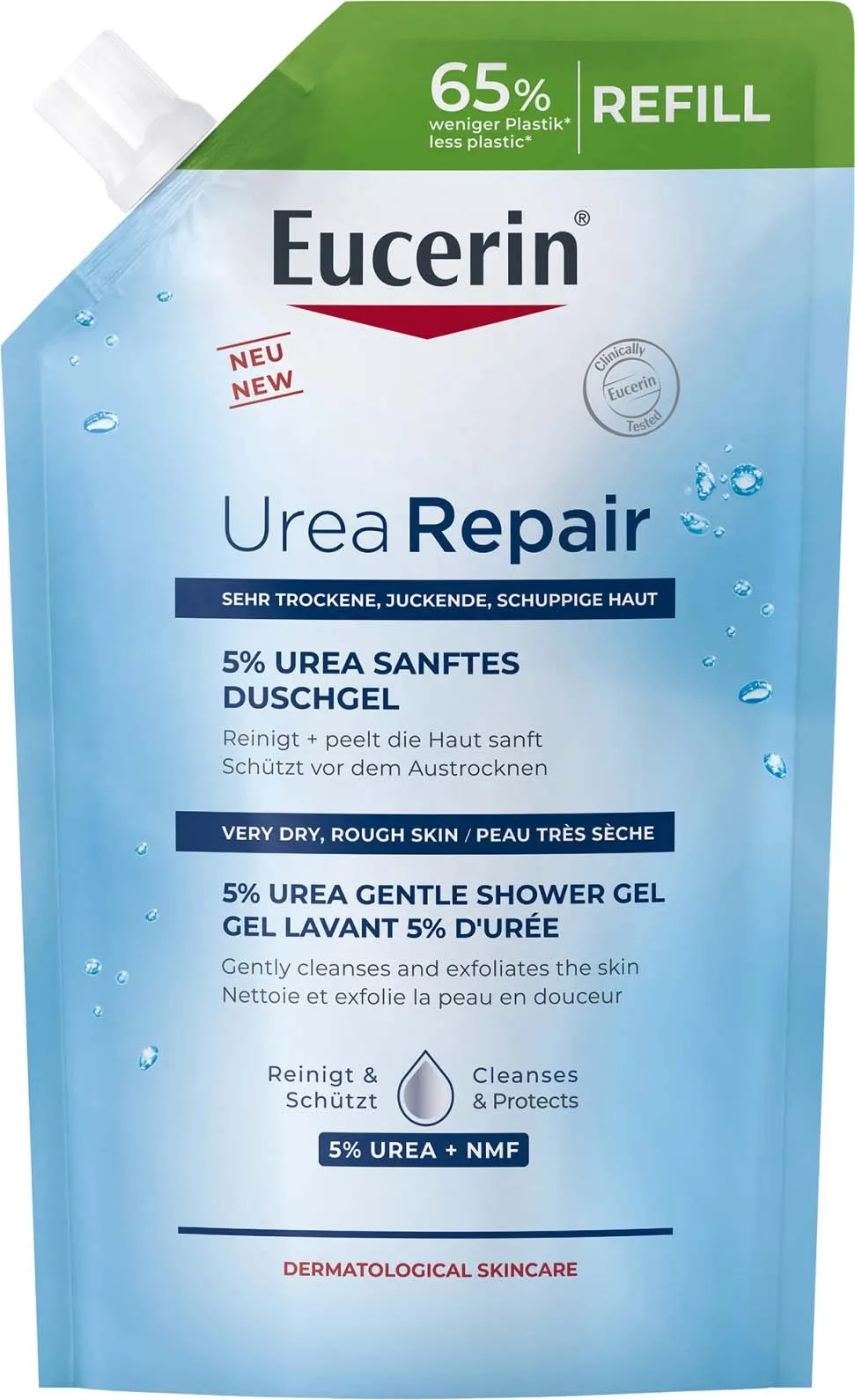 Eucerin UreaRepair 5% urea shower gel refill 400 ml