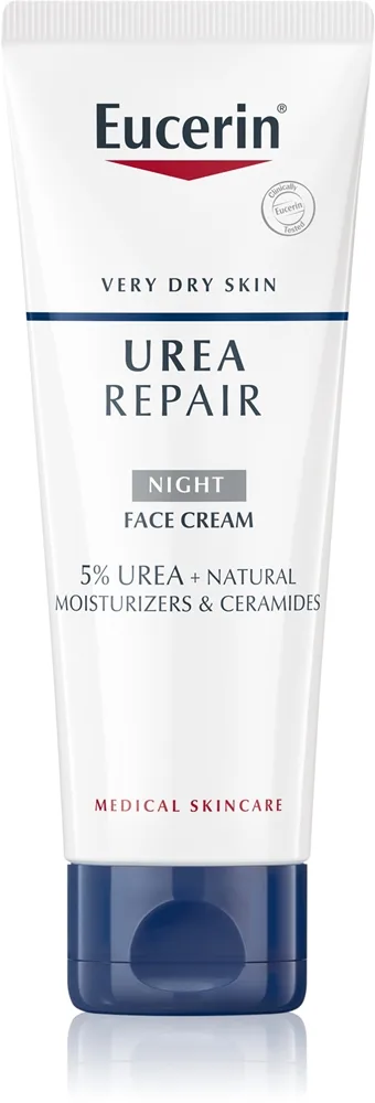 Eucerin UreaRepair Night Cream Nattkräm för ansikte, hals och bröst Doftfri 50 ml