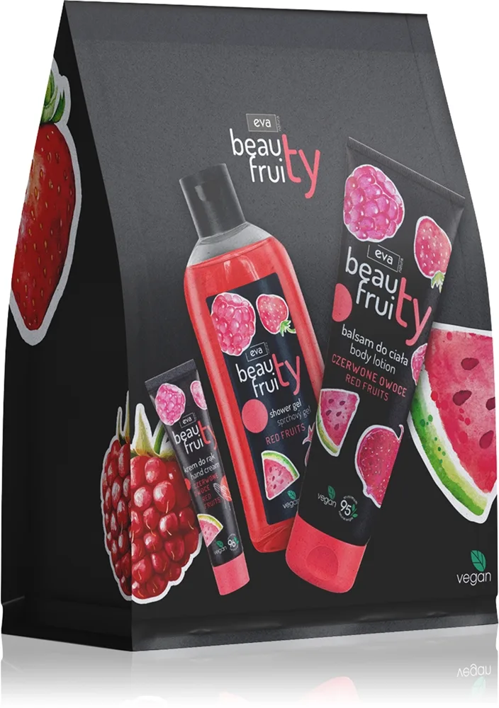 Eva Natura Beauty Fruity Red Fruits Presentförpackning för händer och kropp