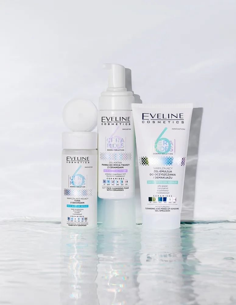 Eveline Cosmetics 6 Ceramides Lindrende og fugtgivende toner Med ceramider 150 ml