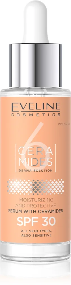 Eveline Cosmetics 6 Ceramides Beskyttende serum Til tør og sensitiv hud SPF 30 30 ml