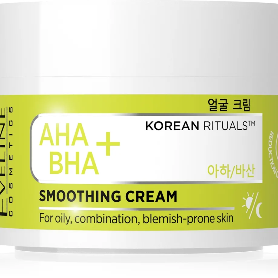 Eveline Cosmetics AHA + BHA Korean Rituals kosteuttava ja silottava kasvovoide 50 ml