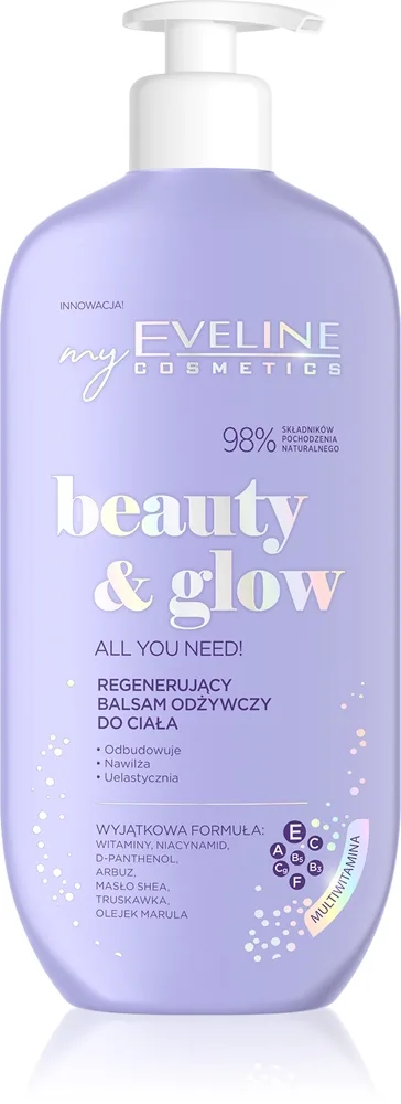 Eveline Cosmetics Beauty & Glow All You Need! Genoprettende kropsbalsam med nærende effekt 350 ml