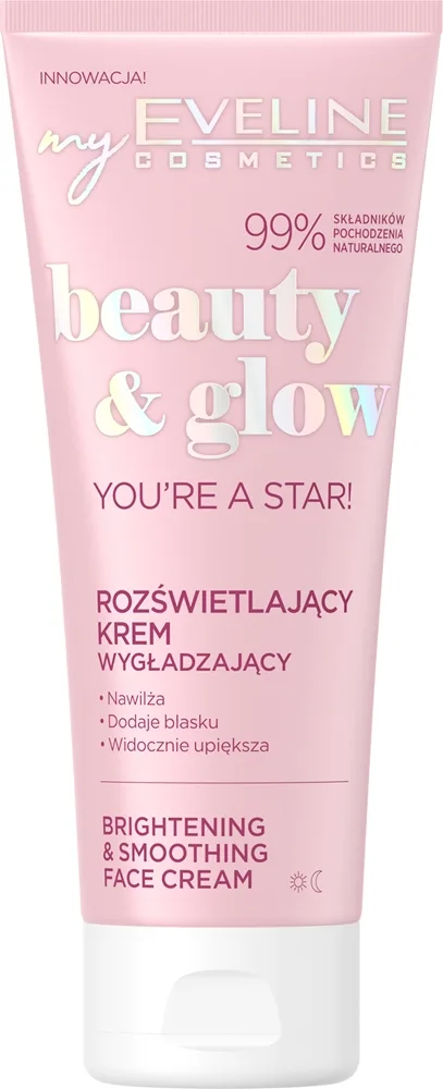 Eveline Cosmetics Beauty & Glow You're A Star! silottava ja kirkastava voide 75 ml