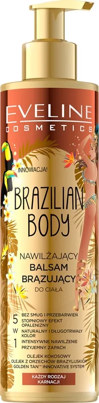 Eveline Cosmetics Brazilian Body Selvbruner creme til gradvis bruning 200 ml