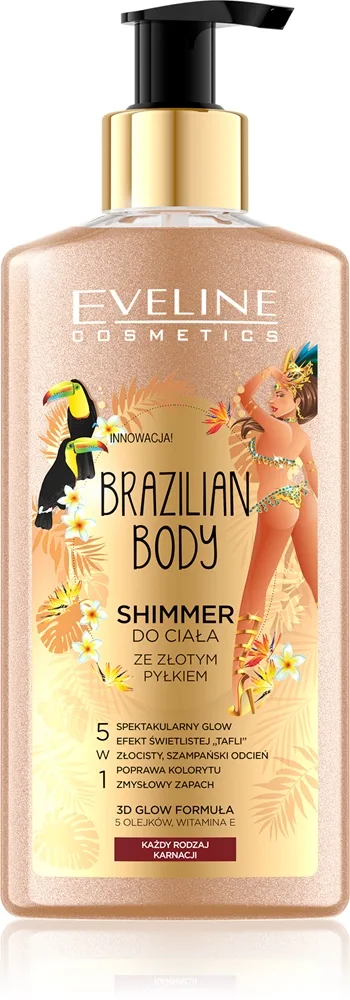 Eveline Cosmetics Brazilian Body Kropsemulsion med glitter 150 ml