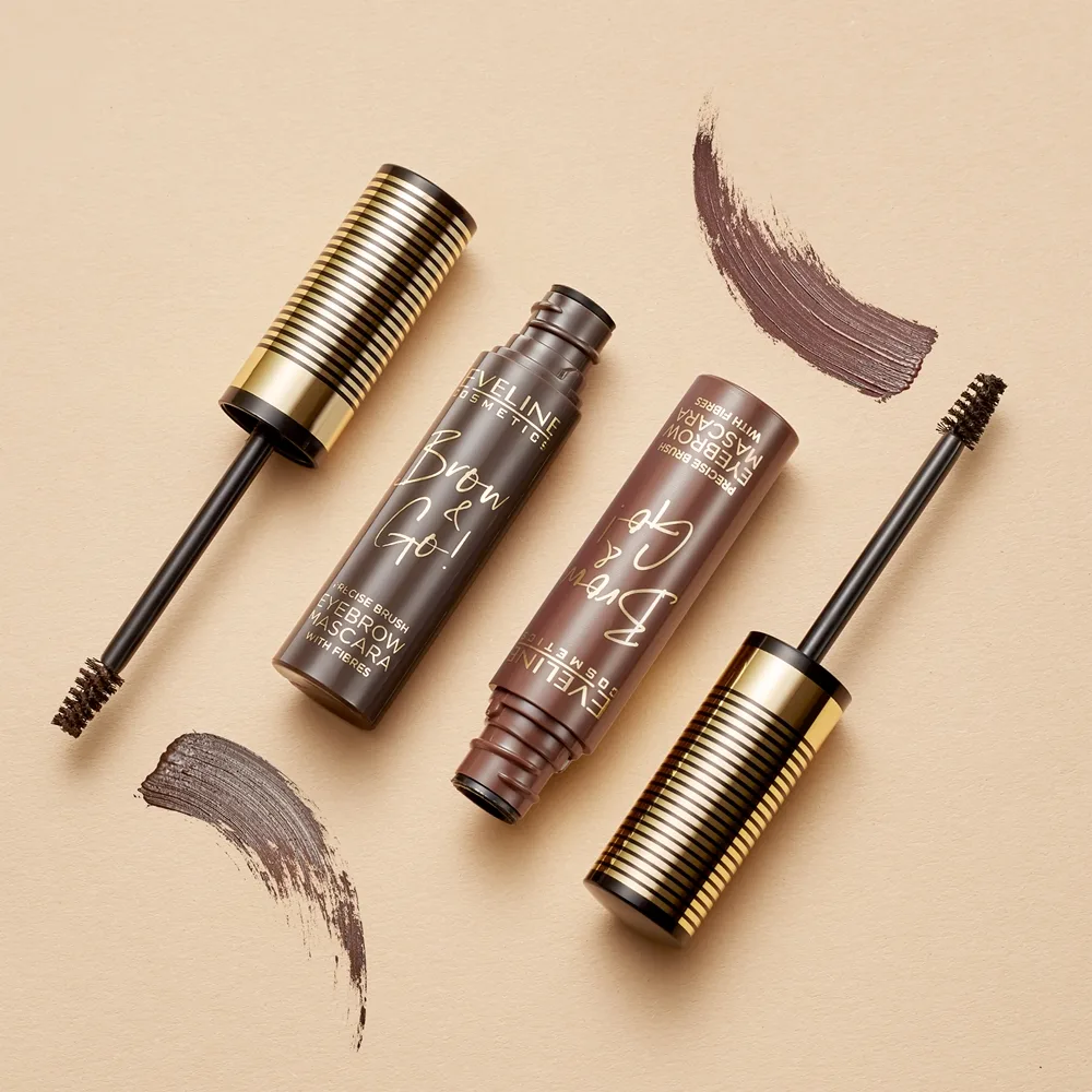 Eveline Cosmetics Brow & Go! Maskara för ögonbryn Skugga 02 Dark 6 ml