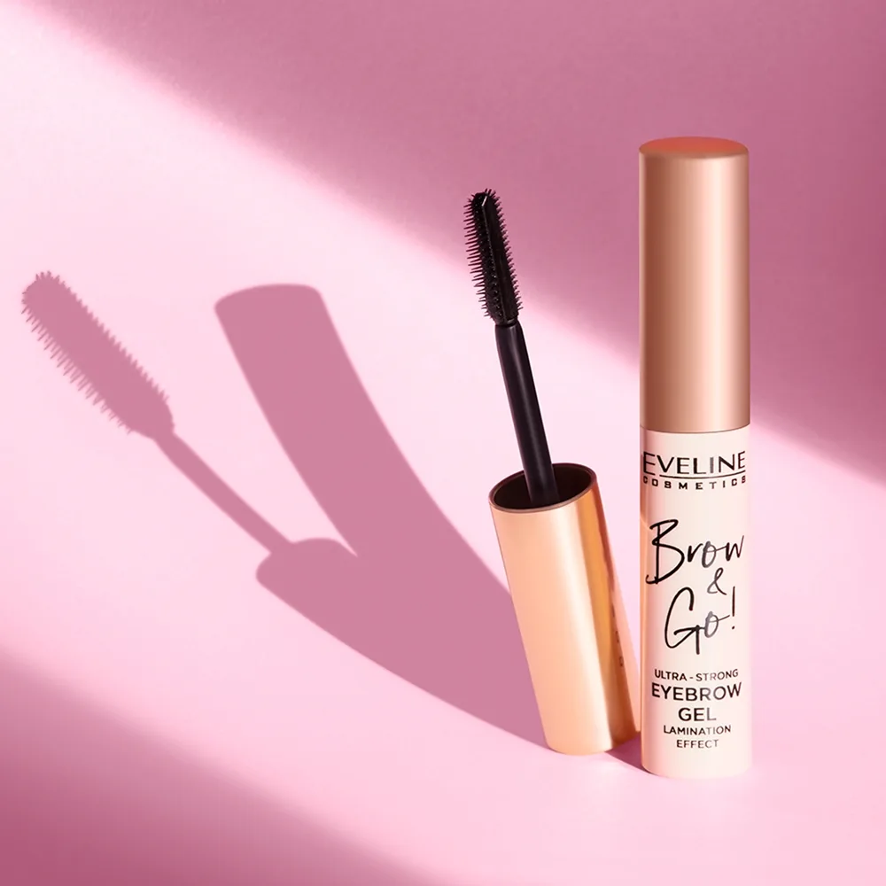 Eveline Cosmetics Brow & Go! Ögonbrynsgel Med extra stark fixering 6 ml