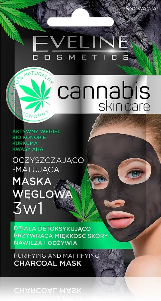 Eveline Cosmetics Cannabis Rengörande lermask för ansiktet 7 ml