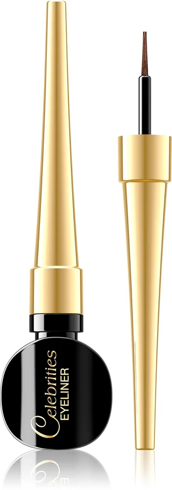 Eveline Cosmetics Celebrities Flydende eyeliner Skygge Brown 6 ml