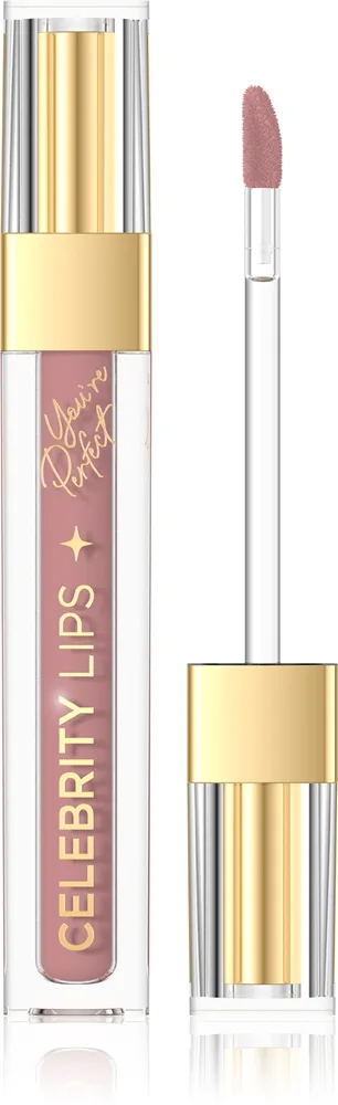 Eveline Cosmetics Celebrity Lips pitkäkestoinen mattapinnan antava nestemäinen huulipuna sävy 01N 4 ml