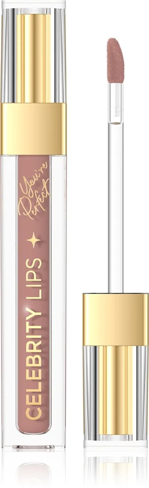 Eveline Cosmetics Celebrity Lips pitkäkestoinen mattapinnan antava nestemäinen huulipuna sävy 02NW 4 ml